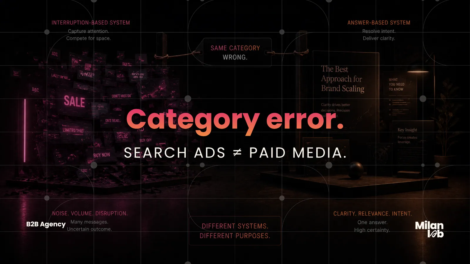 Search ads aren't a paid media product. They're an editorial product with a paid distribution layer.